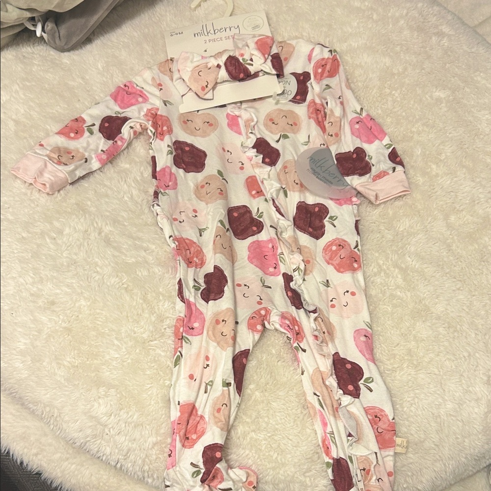 Pink Floral Kids One Piece